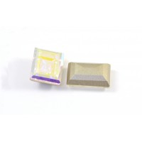 Swarovski rectangle 14x10mm crystal ab (4527)
